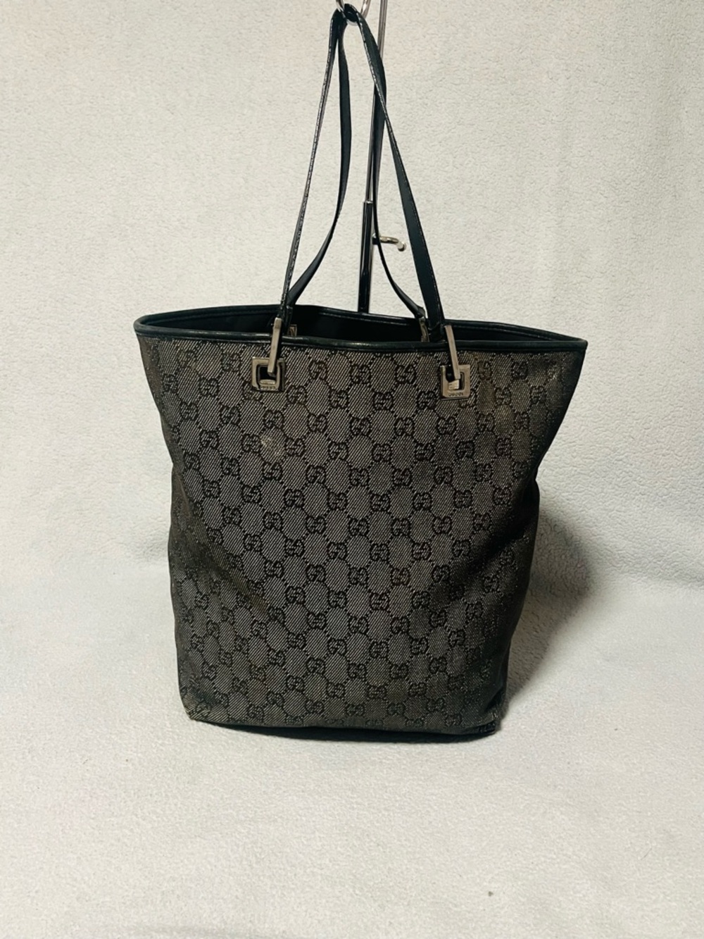 Gucci GG Denim Tote/Shoulder Bag - Picture 5 of 15